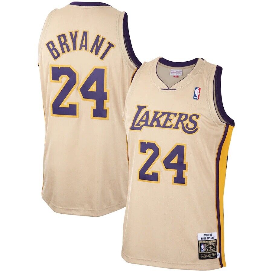 Kobe Bryant Los Angeles Lakers 2008-09 Cream Mitchell & Ness HWC Jerse –  Sports Integrity