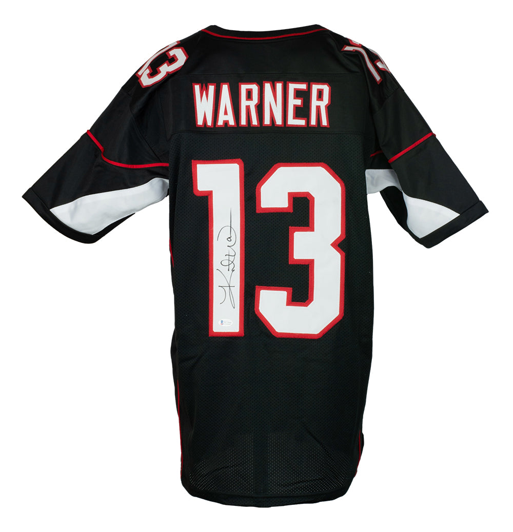 Kurt Warner Signed Custom Black Pro Style Football Jersey BAS ITP – Sports  Integrity