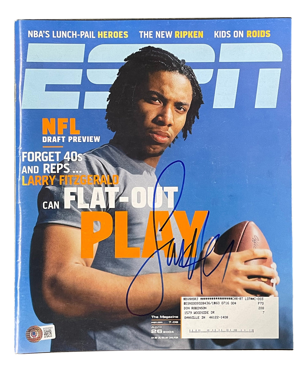 Larry Fitzgerald Memorabilia, Autographed Larry Fitzgerald