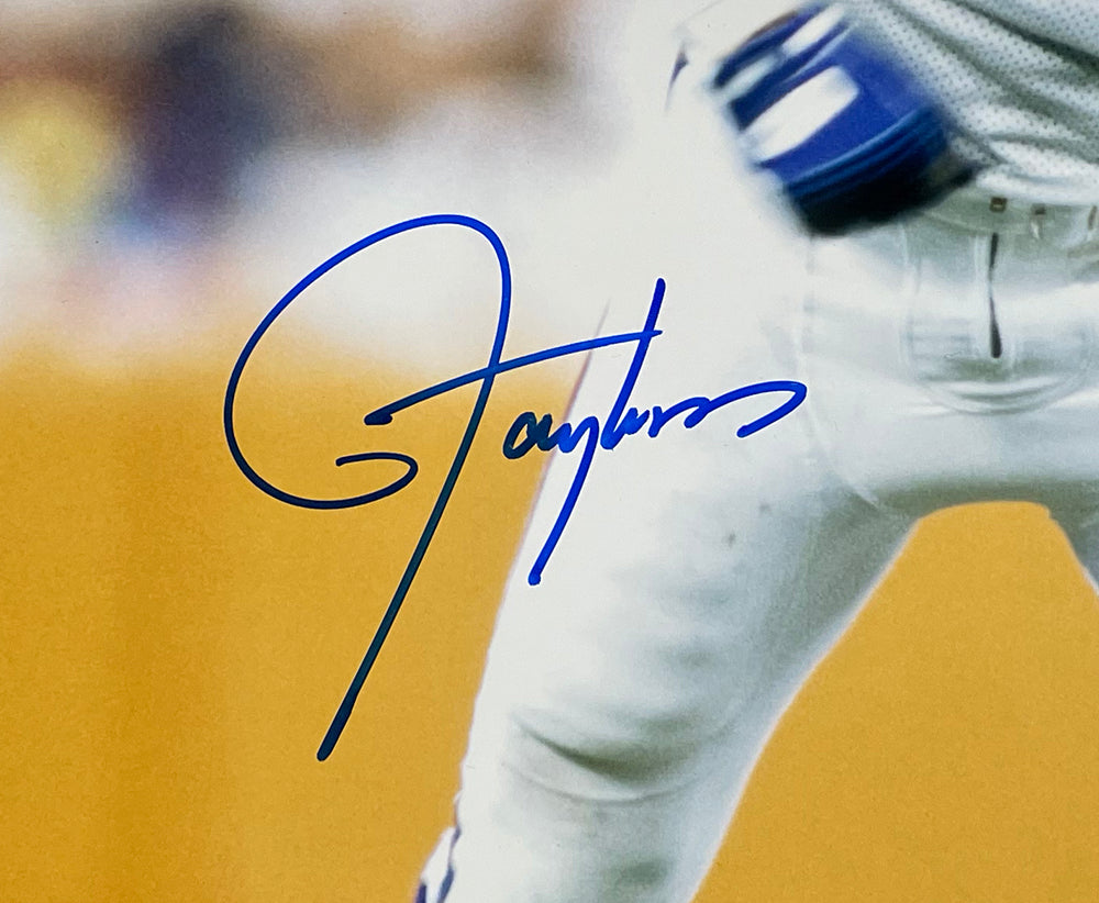 New York Giants Lawrence Taylor Autographed 8x10 Photo Of LT Taking A  Breather