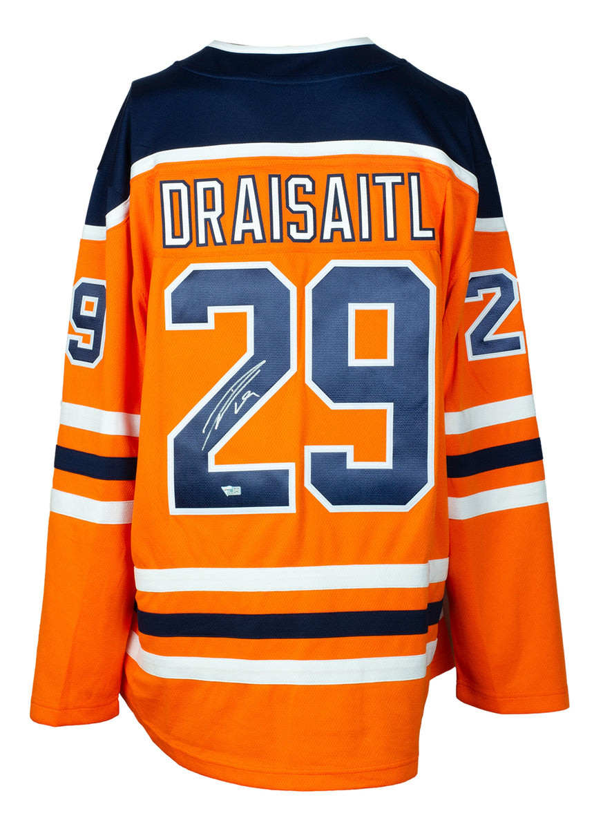 Leon Draisaitl Signed Edmonton Oilers Jersey Size L In Person JSA