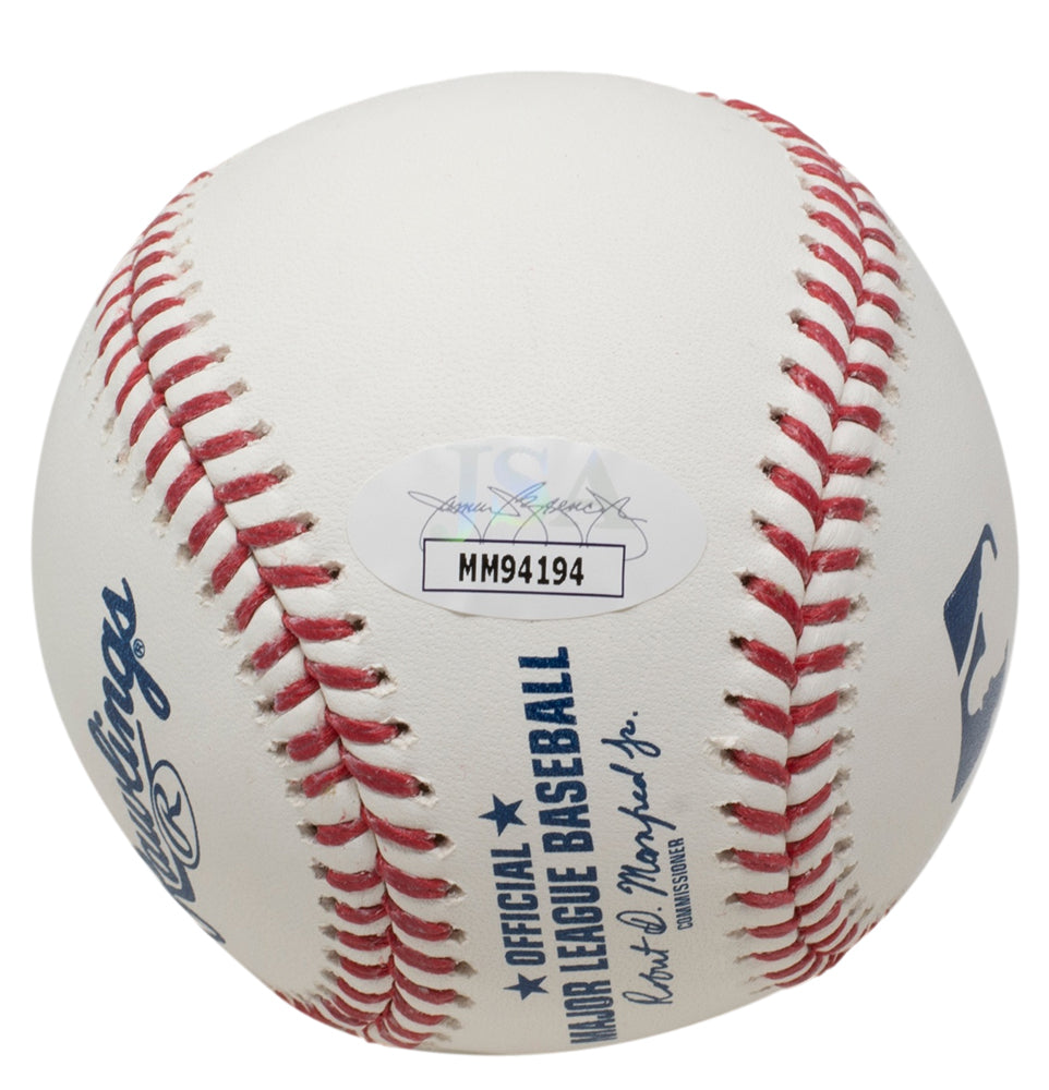 Mariano Rivera Signed Official American League Baseball With 