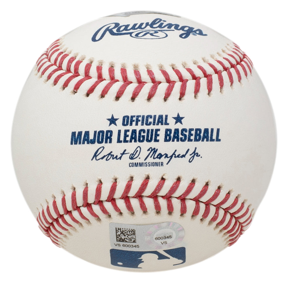 Fanatics Authentic Mariano Rivera New York Yankees Autographed Black Leather Baseball with HOF 19 Inscription