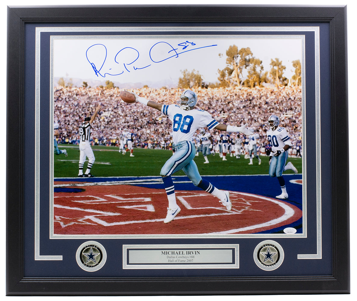 Michael Irvin Signed Framed 16x20 Cowboys Celebration Photo JSA – Sports  Integrity