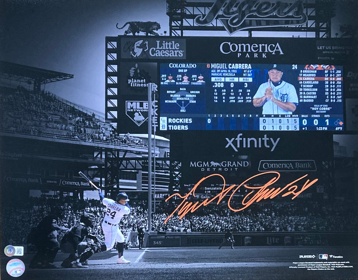 Miguel Cabrera Signed Tigers 16x20 Photo (JSA COA) – GSSM