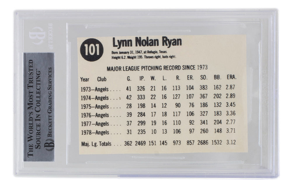 1976 Nolan Ryan Hostess ALL-STAR TEAM #79 California Angels HOF BV $50