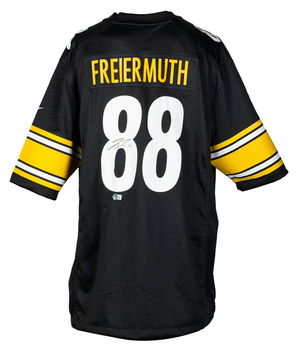 Sports Integrity Pat Freiermuth Signed Black Nike Pittsburgh Steelers Football Jersey BAS Itp