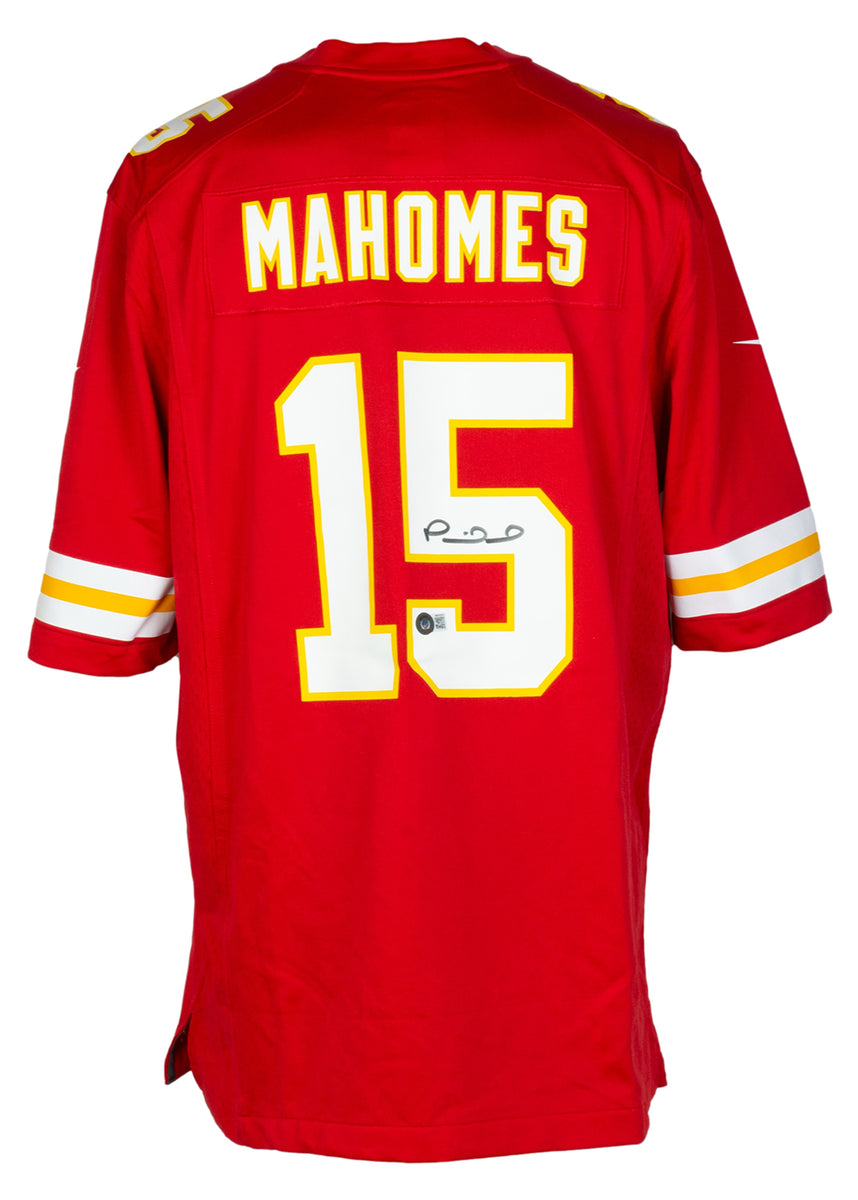 Patrick Mahomes Signed Red Chiefs Nike Football Jersey BAS ITP – Sports  Integrity