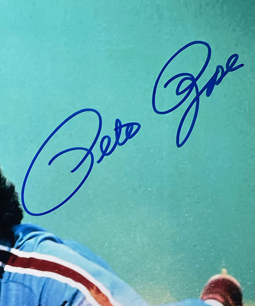 Pete Rose Signed Philadelphia Phillies Powder Blue Throwback