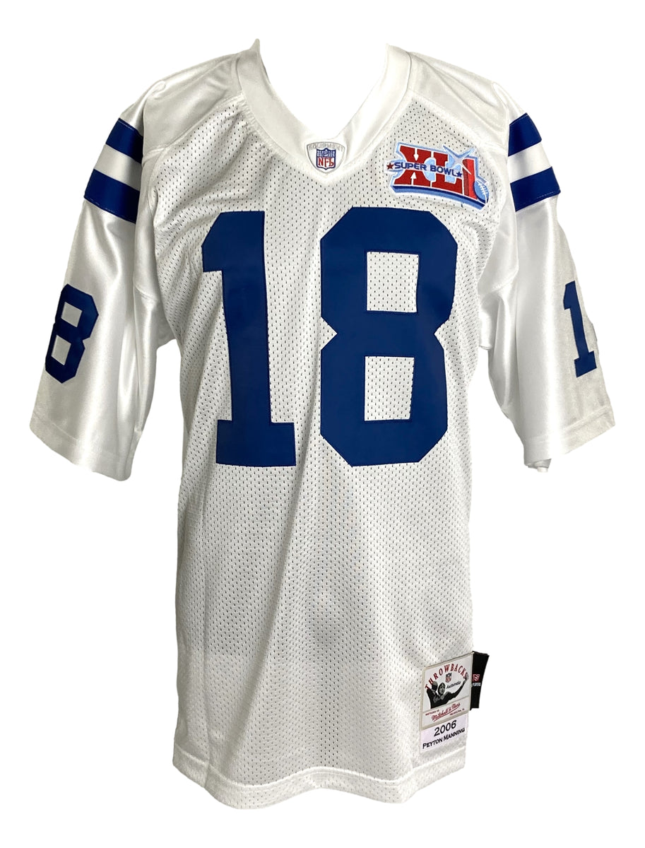 Sports Integrity Peyton Manning Signed Colts Mitchell & Ness Auth Super Bowl XLI Jersey Fanatics
