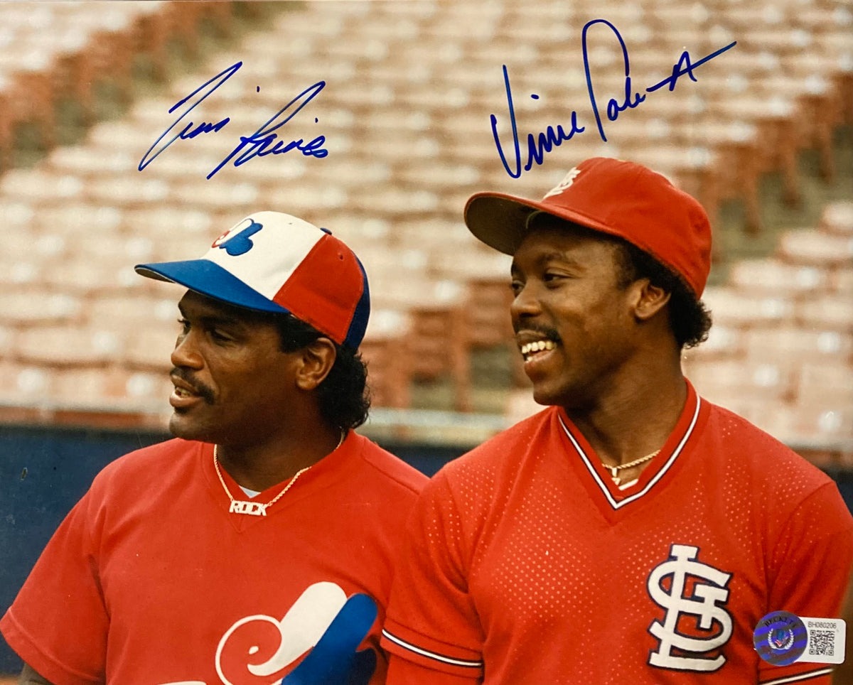 Tim Raines Vince Coleman Signed 8x10 Baseball Photo BAS – Sports