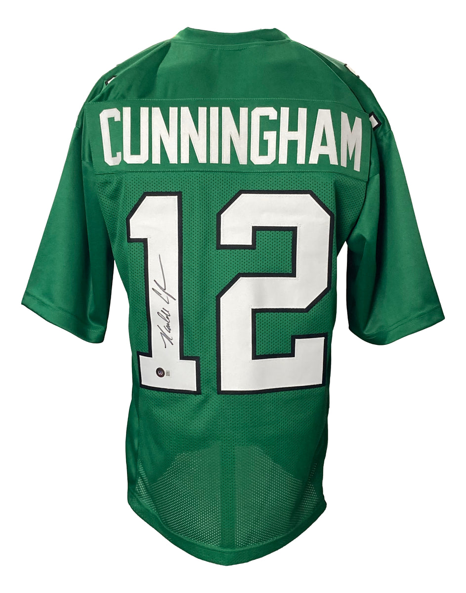 Randall Cunningham Authentic Signed Green Pro Style Jersey BAS