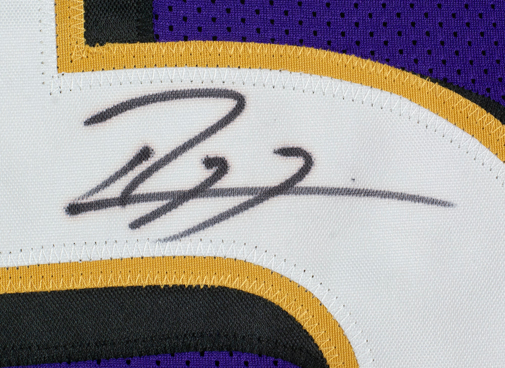 Ray Lewis Signed Purple Custom Football Jersey (Beckett Hologram