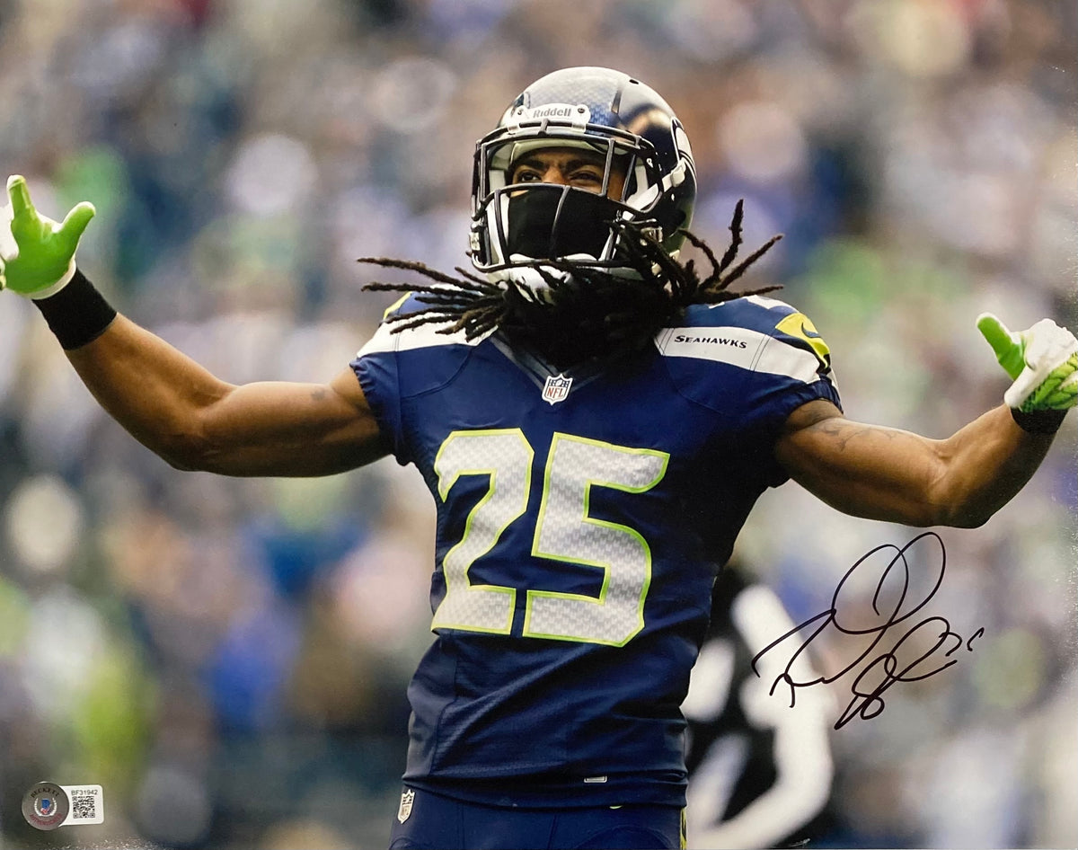 Richard Sherman Autographed 8x10 Photo Seattle Seahawks RS Holo Stock #86891