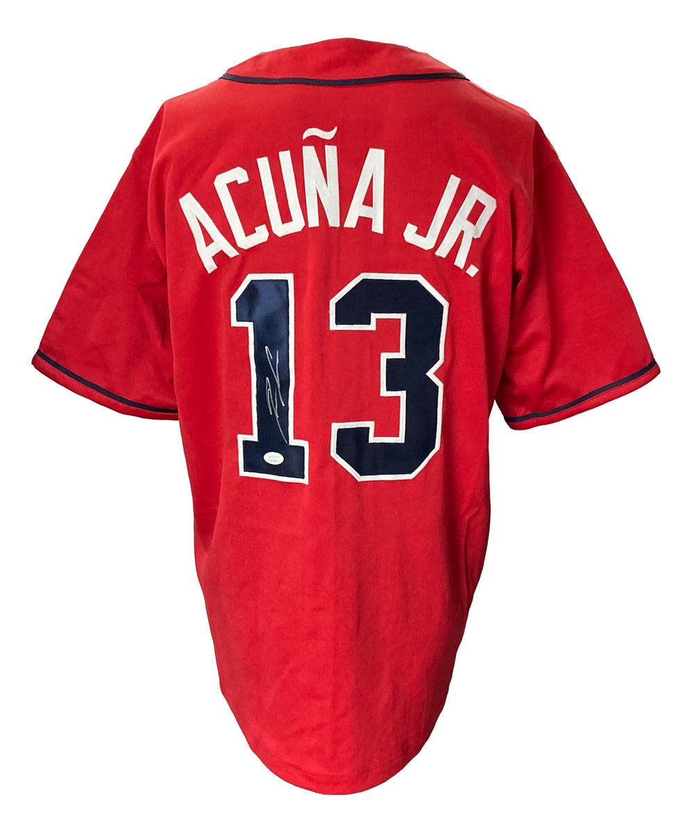 Ronald Acuna Signed Braves Blue Baseball Jersey JSA ITP – Sports Integrity