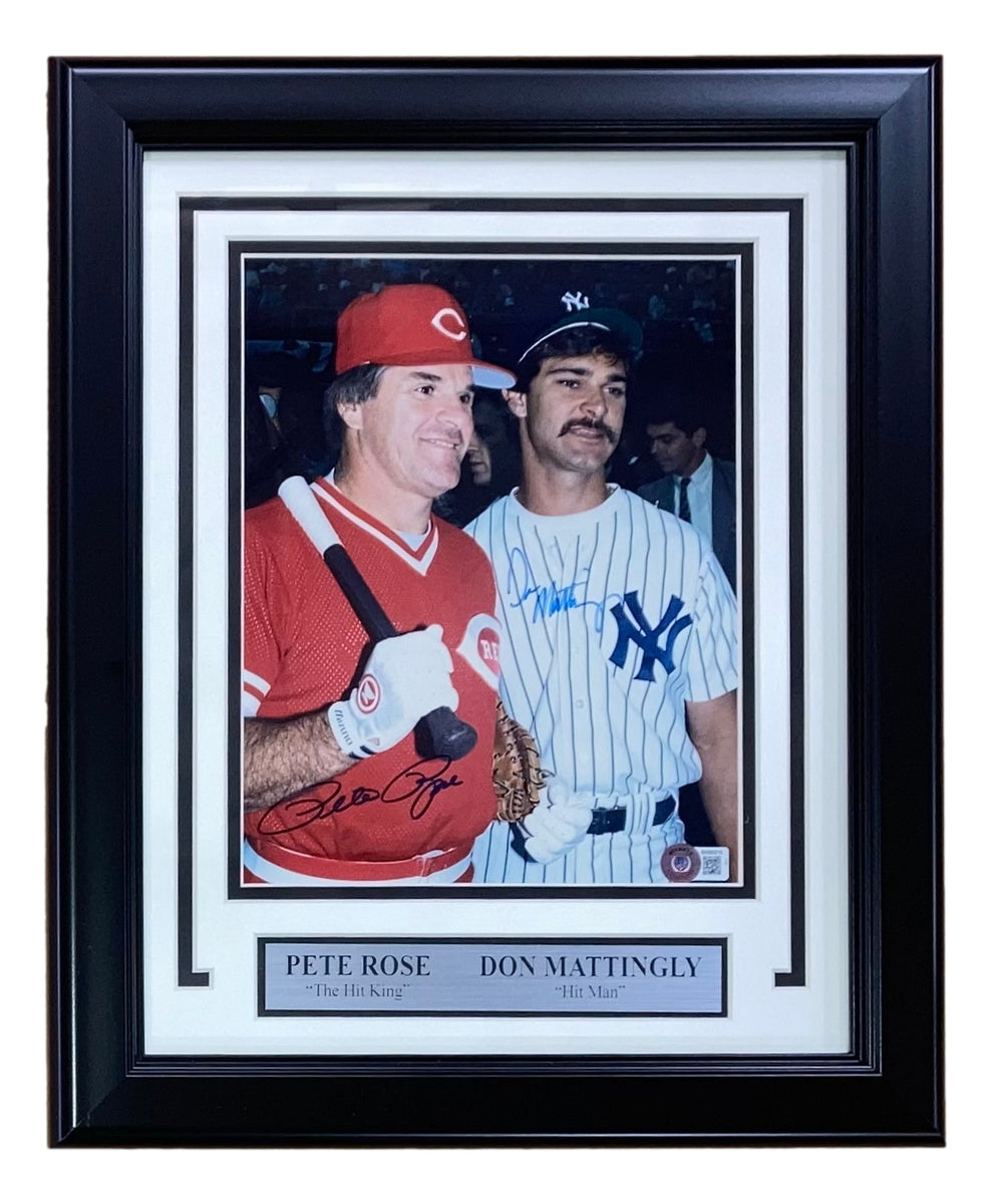 Pete Rose Don Mattingly Signed Framed 8x10 MLB Baseball Photo BAS – Sports  Integrity