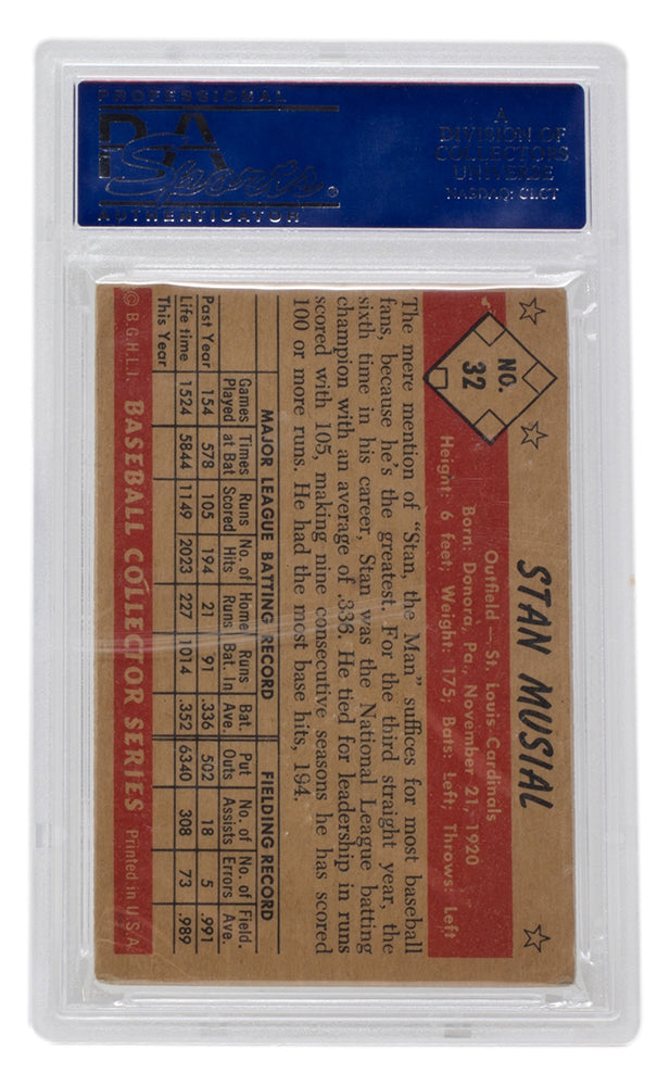 Stan Musial Signed 1948 Bowman #36 St. Louis Cardinals Card PSA/DNA Auto10  – Sports Integrity