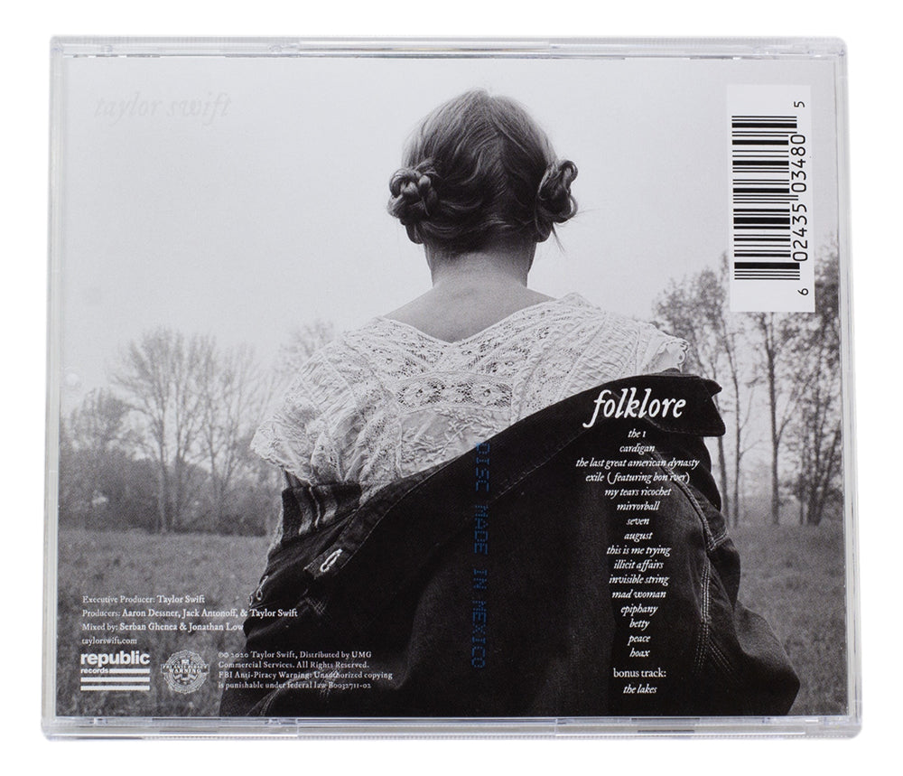 taylor swift cd back cover