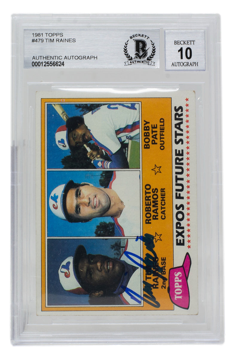 Topps Tim Raines Baseball Trading Cards