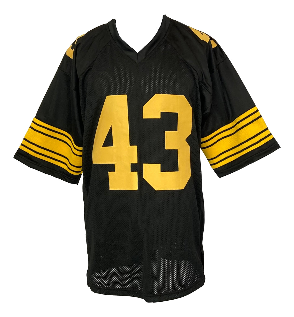 Troy Polamalu Autographed Black/Yellow Pro Style Jersey - Beckett W Ho –  The Jersey Source