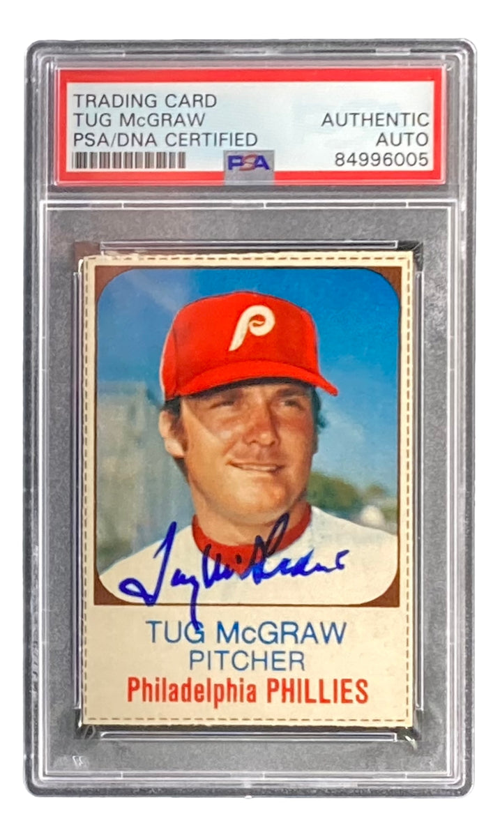 Tug McGraw Signed Philadelphia Phillies 1975 Hostess #149 Trading Card –  Sports Integrity