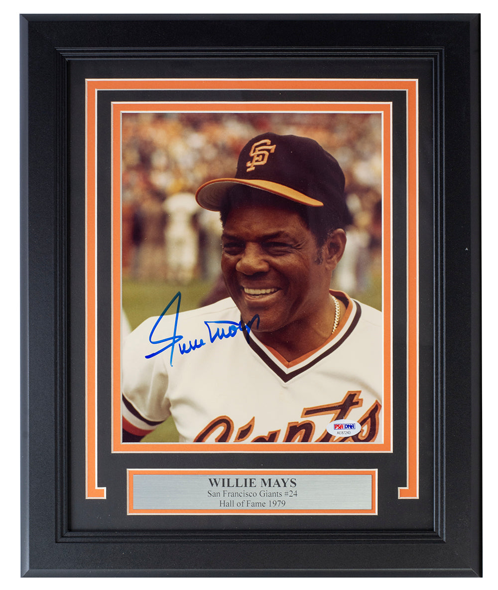 Willie Mays Autographed Cream San Francisco Giants Jersey - Beautifully  Matted and Framed - Hand Signed By Mays and Certified Authentic by JSA 