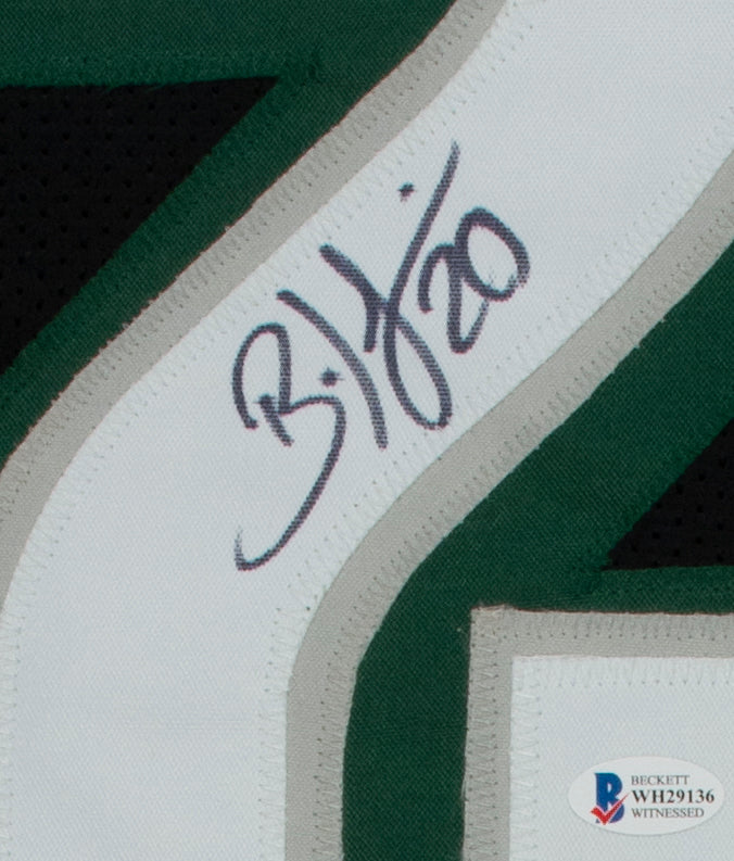 Brian Dawkins Autographed Philadelphia Green Custom Football Jersey - BAS