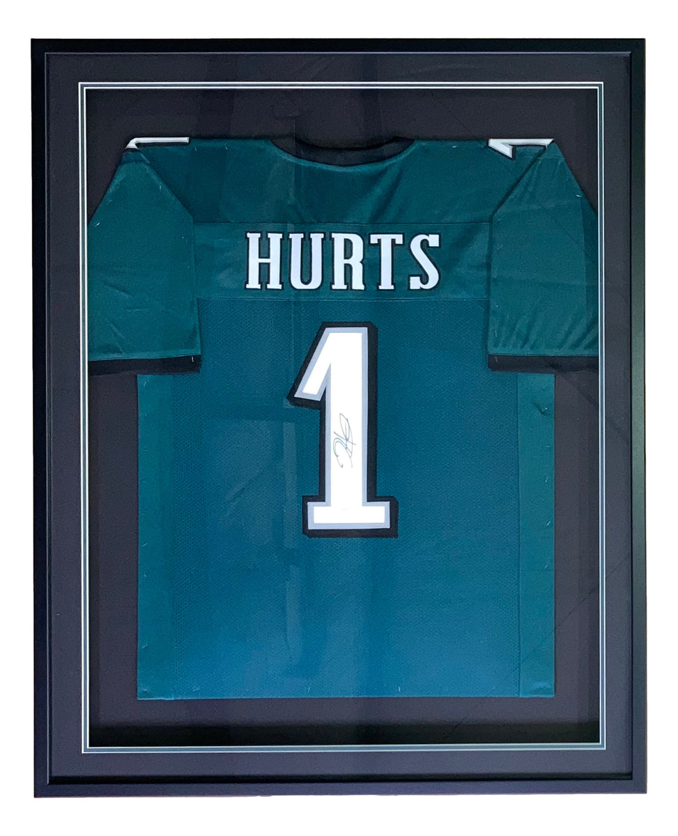 Jalen Hurts Signed White Custom Football Jersey - (JSA)