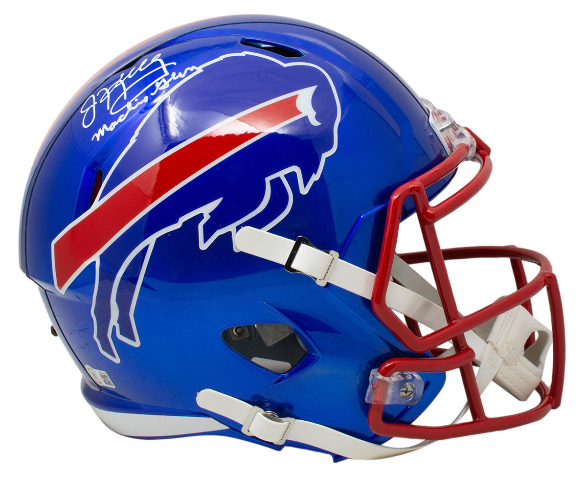 : Jim Kelly Autographed Buffalo Bill Full-Size Football Helmet  BAS 5 Inscriptions : Collectibles & Fine Art