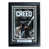 Michael B Jordan Signed Framed 11x17 Creed Movie Poster Photo w/ Stallone BAS - Sports Integrity