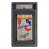 Fernando Valenzuela Signed 1981 Dodgers Opening Day Ticket WS Year PSA Auto 10 - Sports Integrity