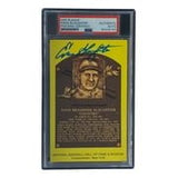 Enos Slaughter Signed 4x6 St Louis Cardinals HOF Plaque Card PSA/DNA 85026193 - Sports Integrity