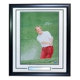 Jack Nicklaus Signed Framed 16x20 PGA Sand Golf Photo Steiner+Golden Bear Holos - Sports Integrity