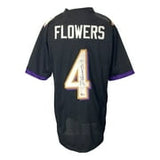 Zay Flowers Baltimore Signed Black Football Jersey BAS