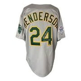 Rickey Henderson Signed A's Gray Majestic 1989 WS Jersey HOF 2009 MLB Hologram - Sports Integrity