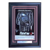 Ari Lehman Signed Framed Friday The 13th 11x17 Poster Photo JSA ITP