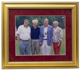 Gerald Ford George H. Bush Signed Framed 8x10 Photo BAS LOA