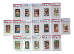 1908 C29 - 2 Imperial Tobacco Co Beauties - Smoke Girls Complete Set w/17 PSA Graded - Sports Integrity