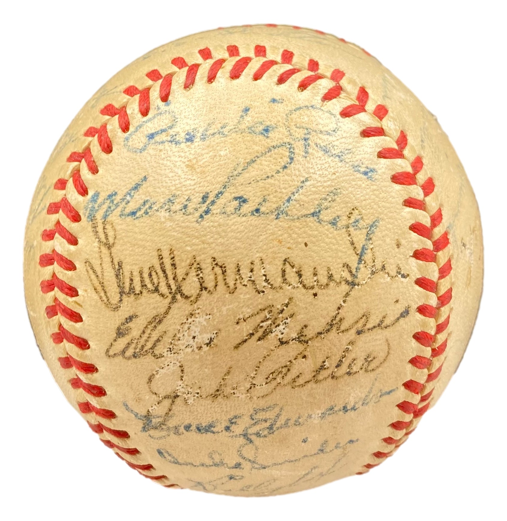 1949 Brooklyn Dodgers Team Autographed Spading Baseball w/ Jackie