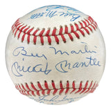 1953 New York Yankees (16) Multi Signed AL Baseball Mantle & More BAS AD56557 - Sports Integrity