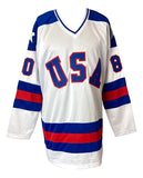 1980 USA Miracle On Ice (19) Team Signed Olympic Hockey Jersey American Made BAS