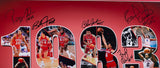 1983 Philadelphia 76ers Signed Framed 16x20 Photo 6 Signatures Leaf Hologram - Sports Integrity