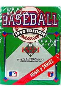 1990 Upper Deck MLB Baseball High Series Factory Sealed Trading Card Box - Sports Integrity