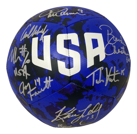 1999 USA Soccer Women's Team Signed Blue Nike Soccer Ball BAS ITP