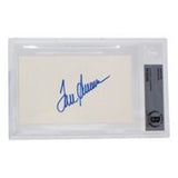 Tom Seaver Signed Slabbed New York Mets Index Card BAS