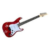 Joe Elliott Phil Collen Def Leppard Signed 39" Red Electric Guitar JSA ITP - Sports Integrity