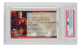 2003 Manchester United Cristiano Ronaldo Rookie Slabbed Ticket Stub PSA/DNA Fr 1.5