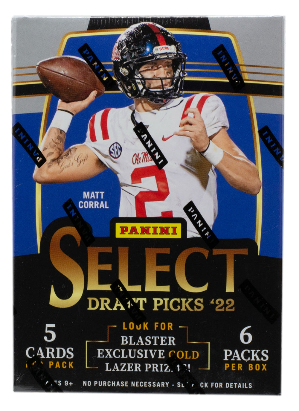 2022 Panini Select NFL Football Trading Cards Blaster Box 