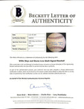 Willie Mays Monte Irvin Dual Signed Giants Baseball BAS LOA AA05931 - Sports Integrity