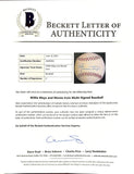 Willie Mays Monte Irvin Dual Signed Giants Baseball BAS LOA AA05924 - Sports Integrity